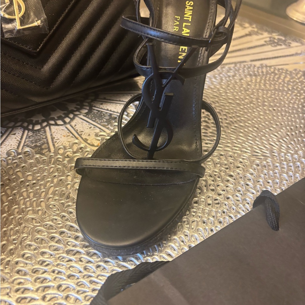 Saint Laurent Women's Black Sandals